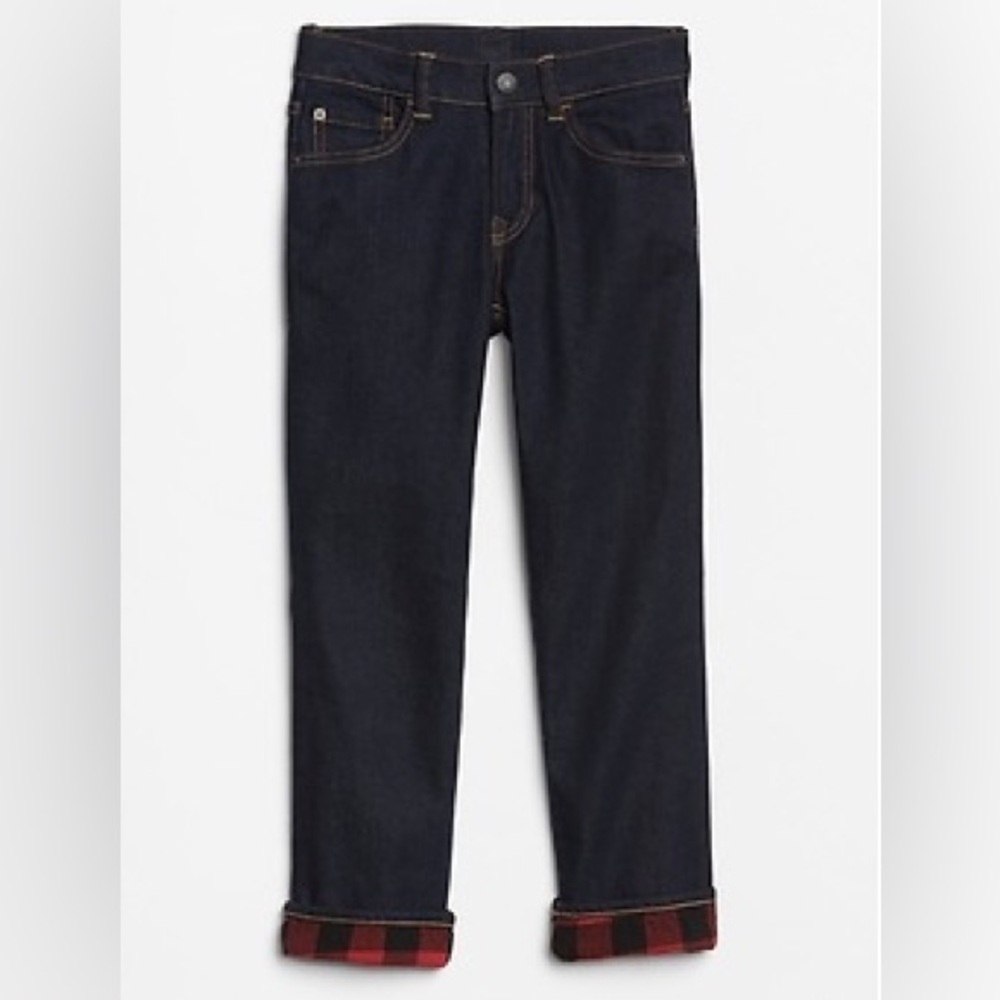Buffalo Plaid Lined Toddler Jeans